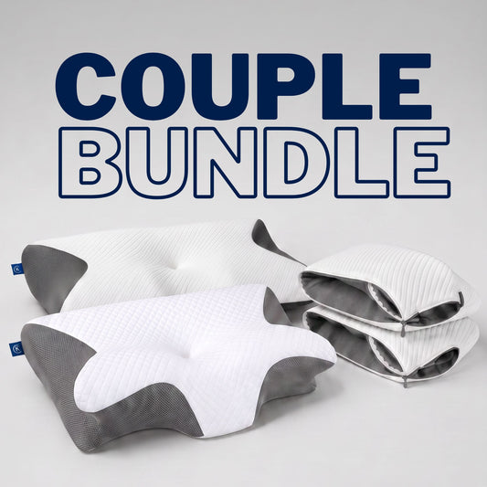 Kavero Couple Bundle – 2 Nackenkissen + 2 Bezüge