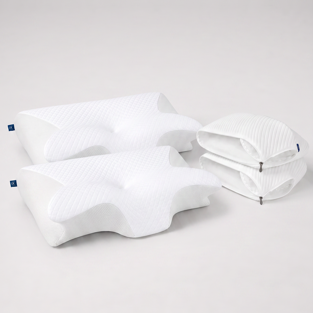 Kavero Couple Bundle – 2 Nackenkissen + 2 Bezüge