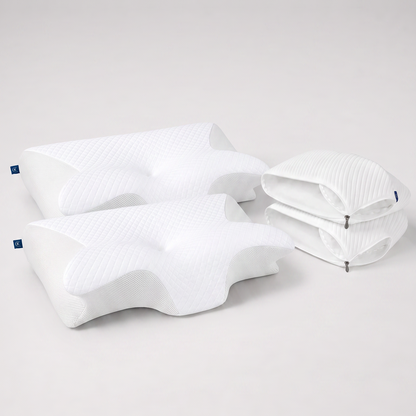 Kavero Couple Bundle – 2 Nackenkissen + 2 Bezüge